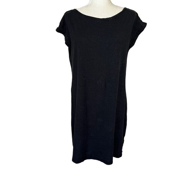 Prana Dark Gray Striped Dress. Size Large. Great Condition!! - Picture 1 of 10